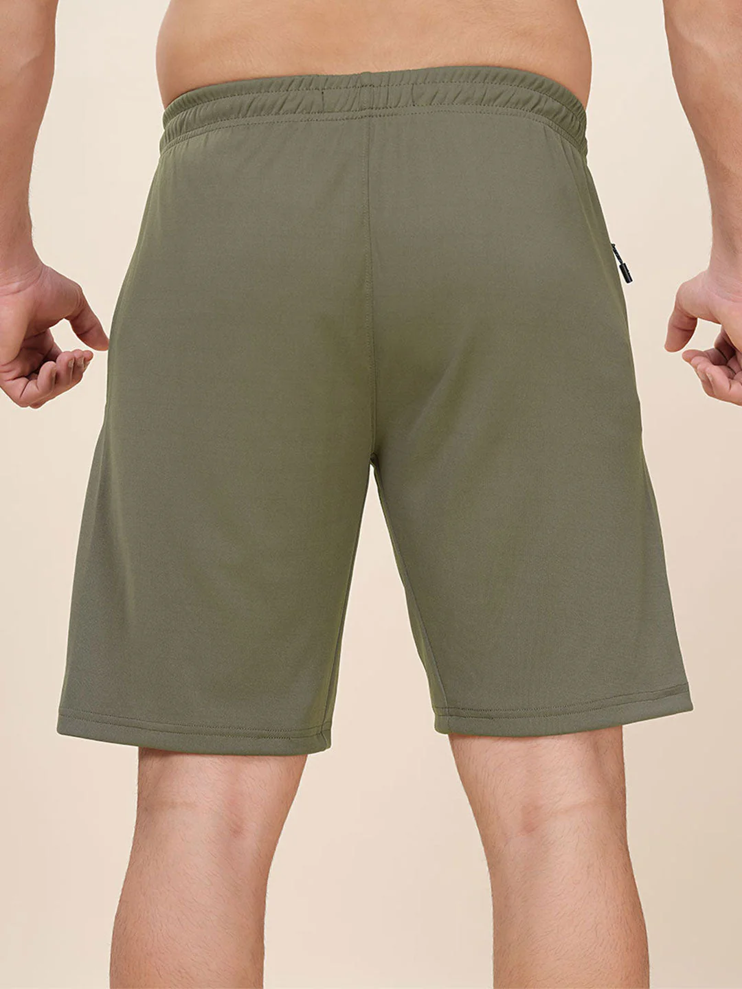 Men Plus Size Solid Slim Fit Active Shorts with TECHNO DRY - Image 2