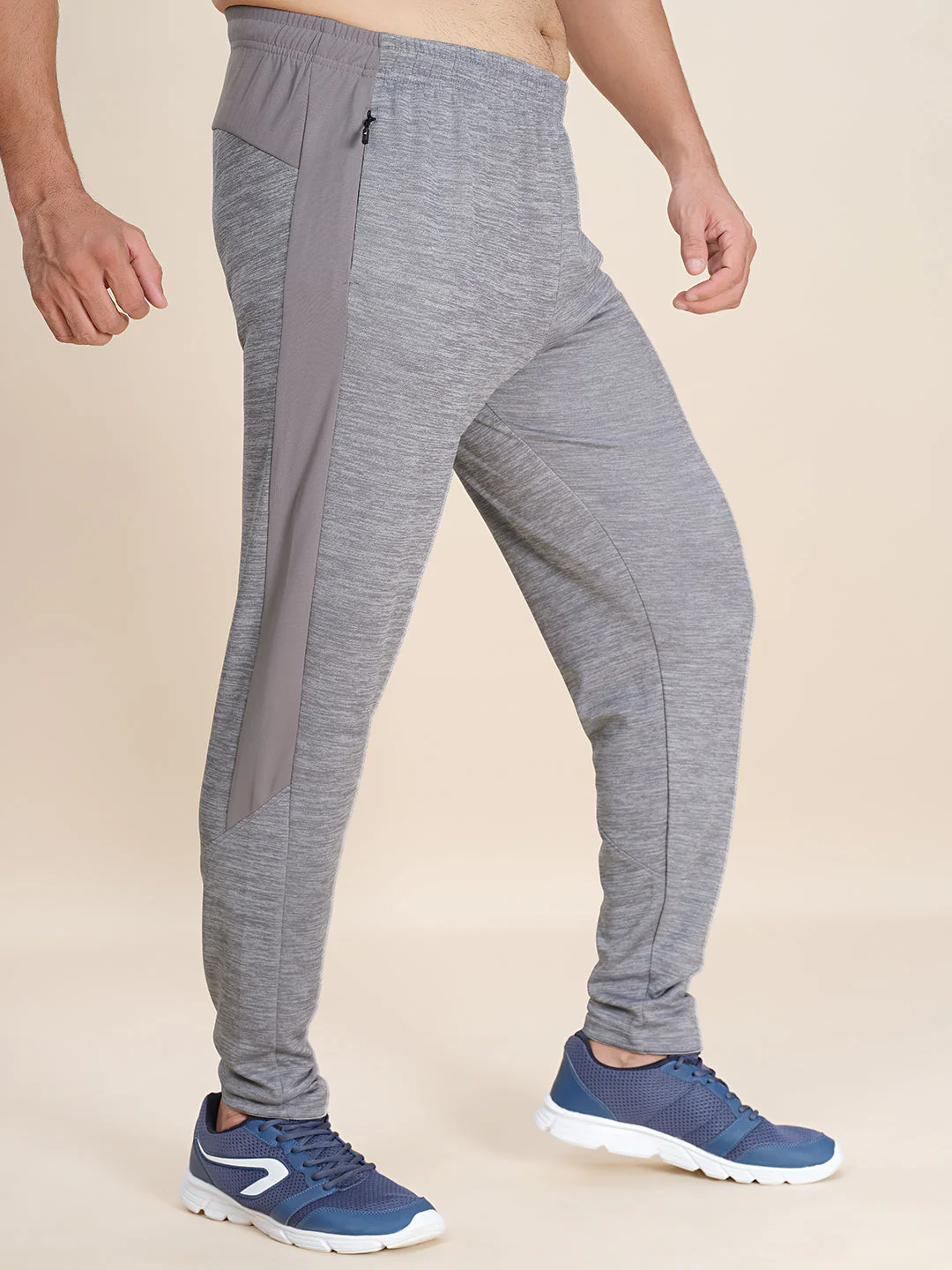 Men Plus Size Solid Slim Fit Active Trackpants - Image 3