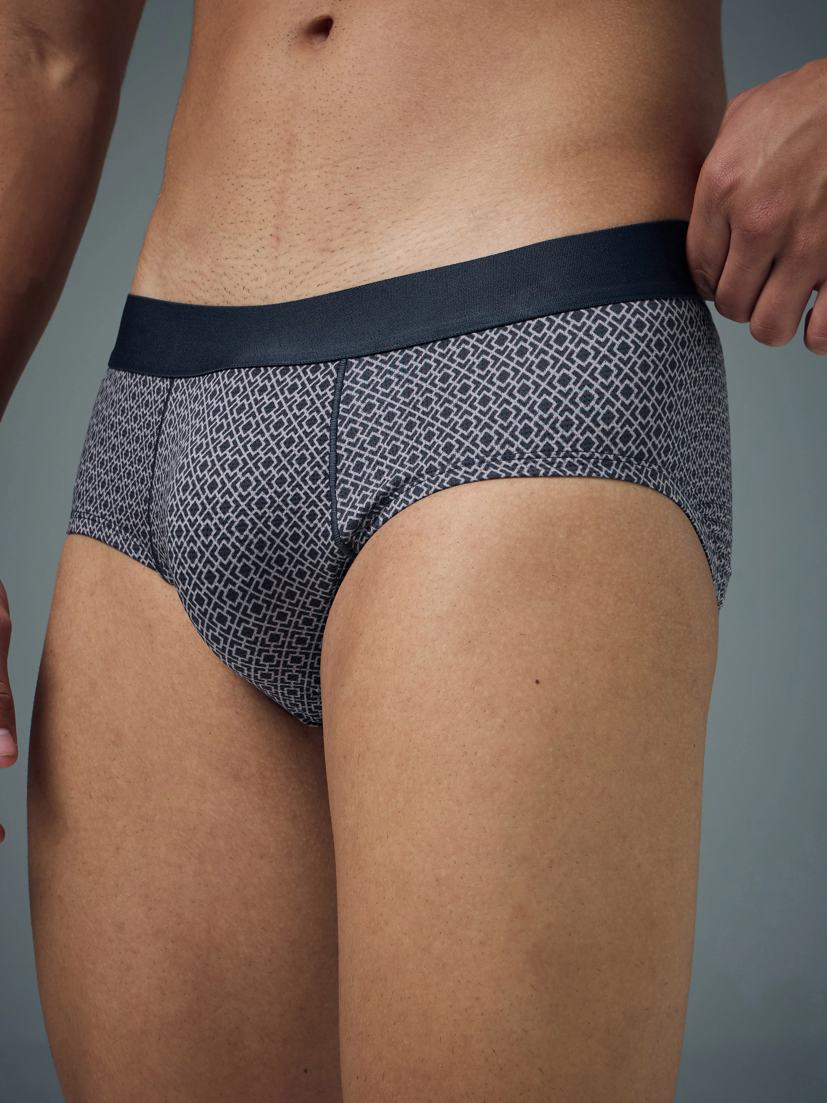 Men Printed Briefs with ELASTO LITE (Pack of 2) - Image 6