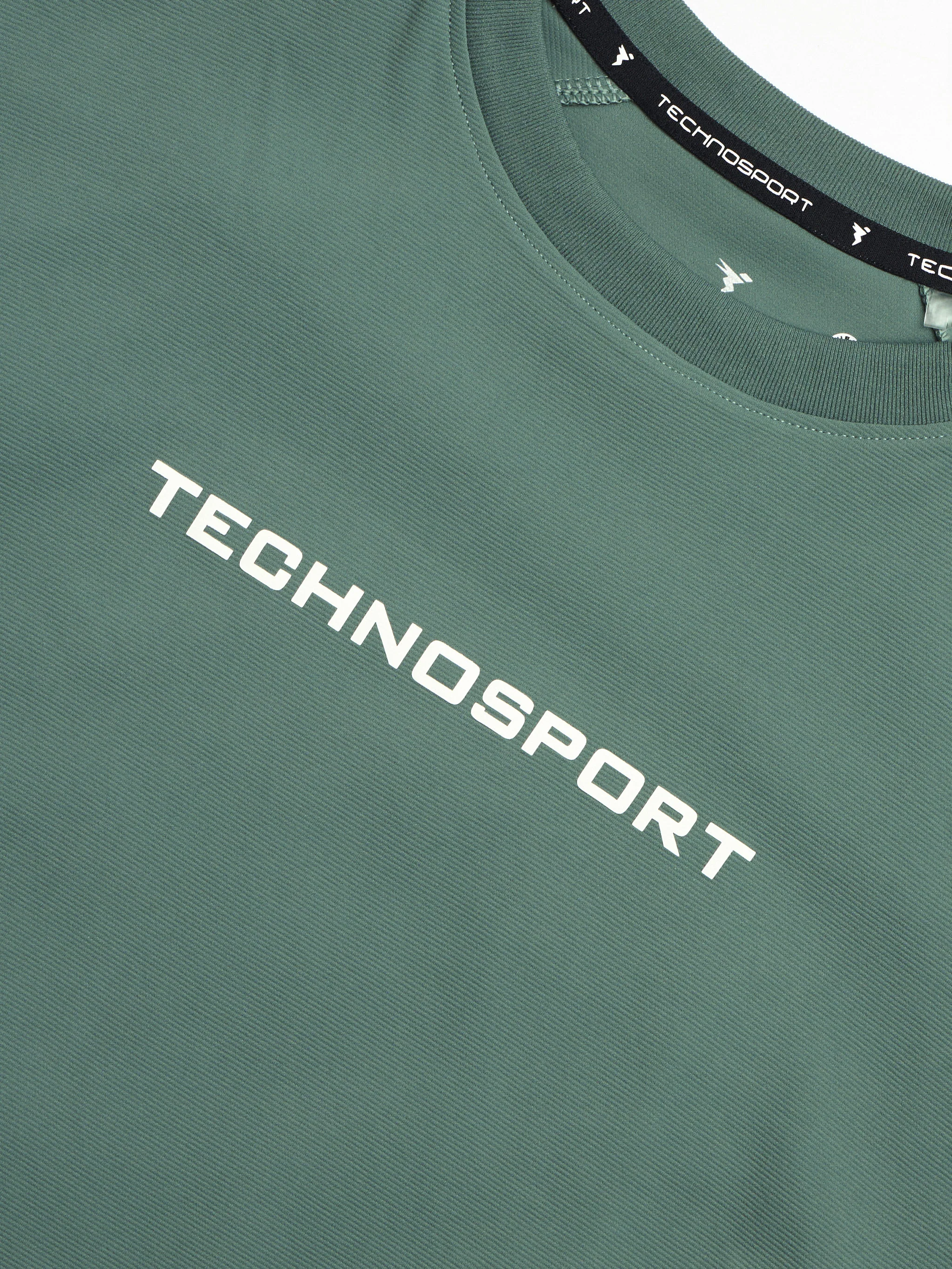 Men Printed Oversized Round Neck Sports T-shirt with ELASTO PLUS - Image 7