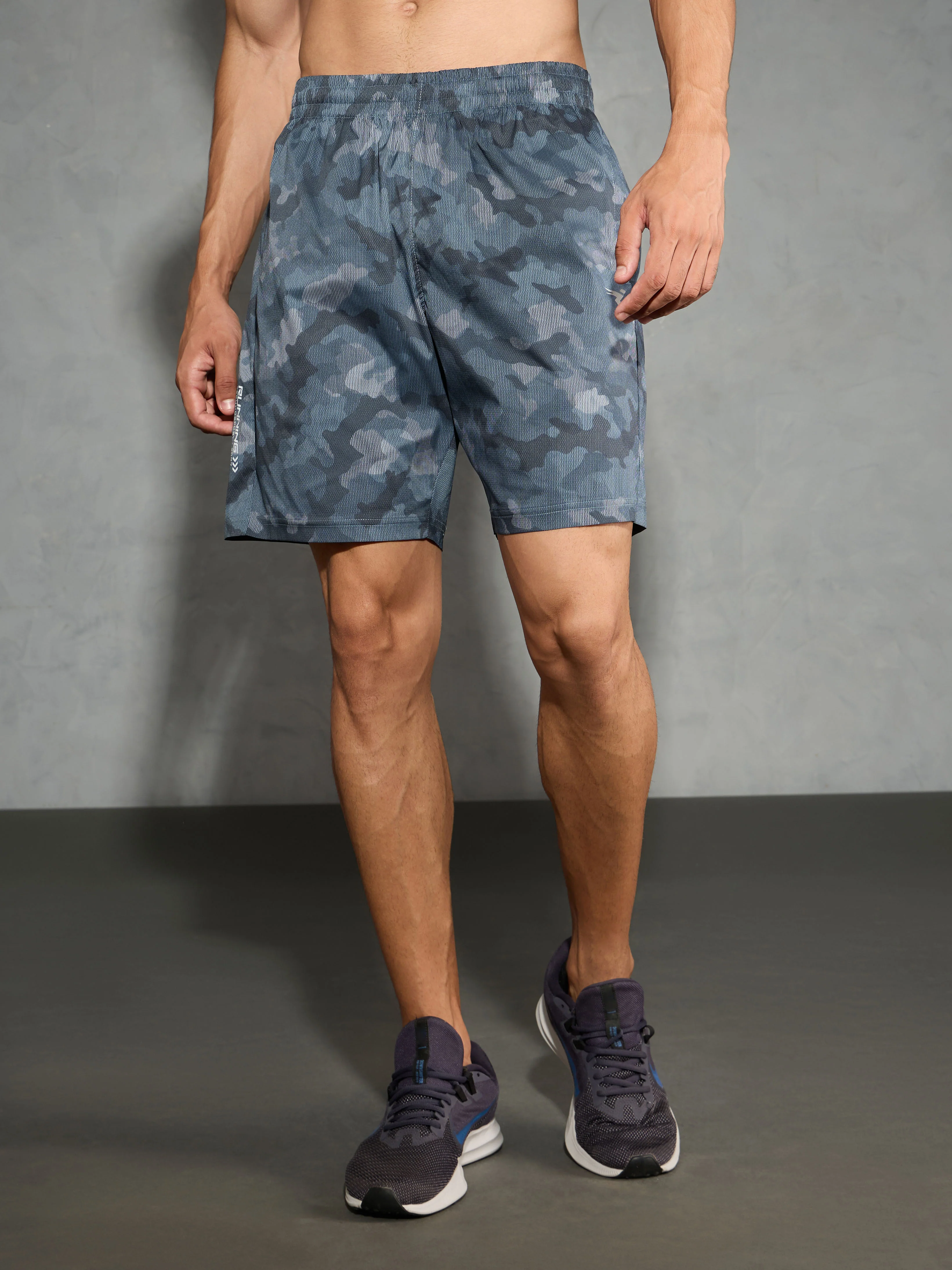 Men Printed Regular Fit Shorts with TS LYTRA - Image 2