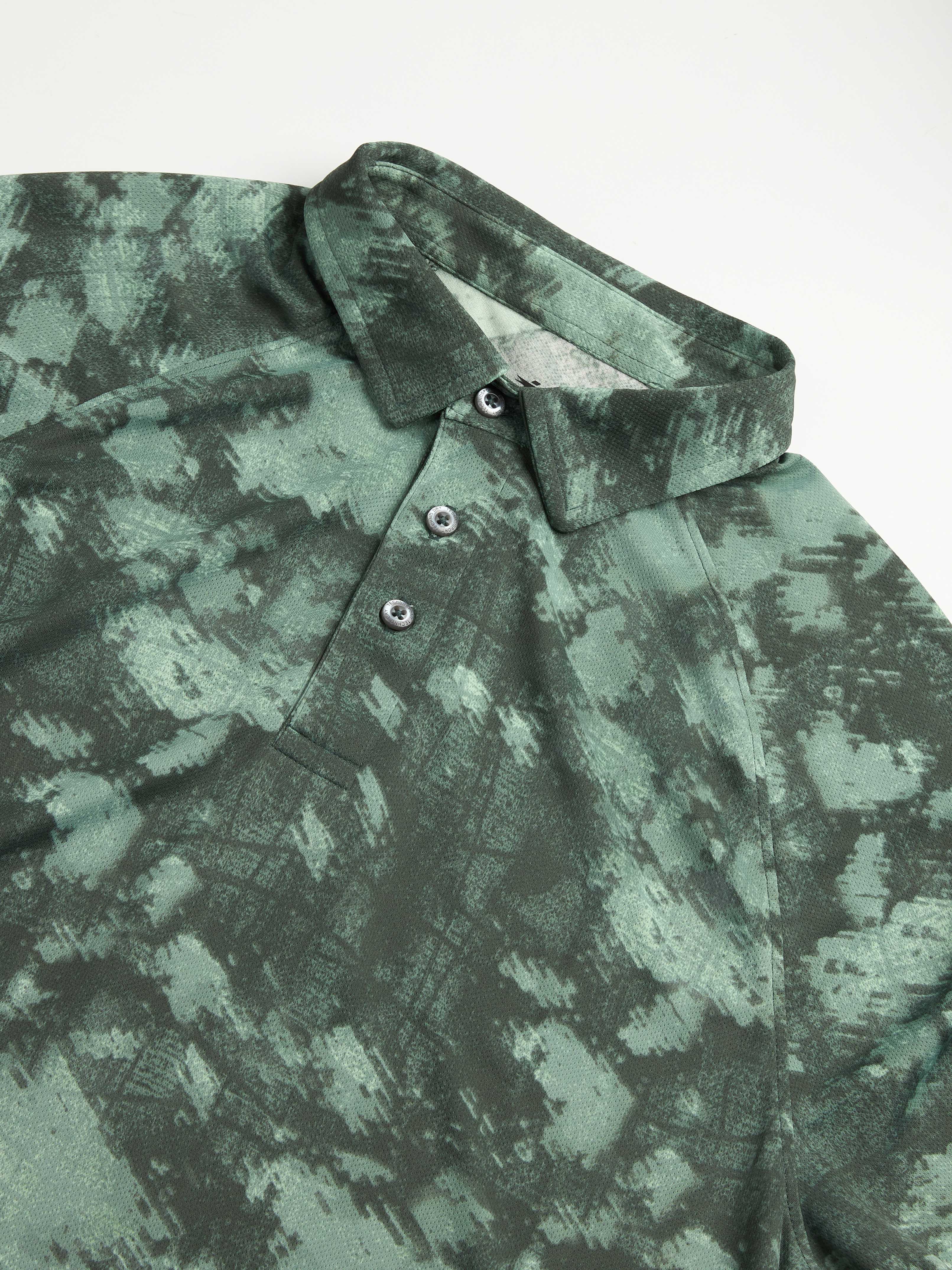 Men Printed Slim Fit Polo T-shirt with TECHNOCOOL+ - Image 7