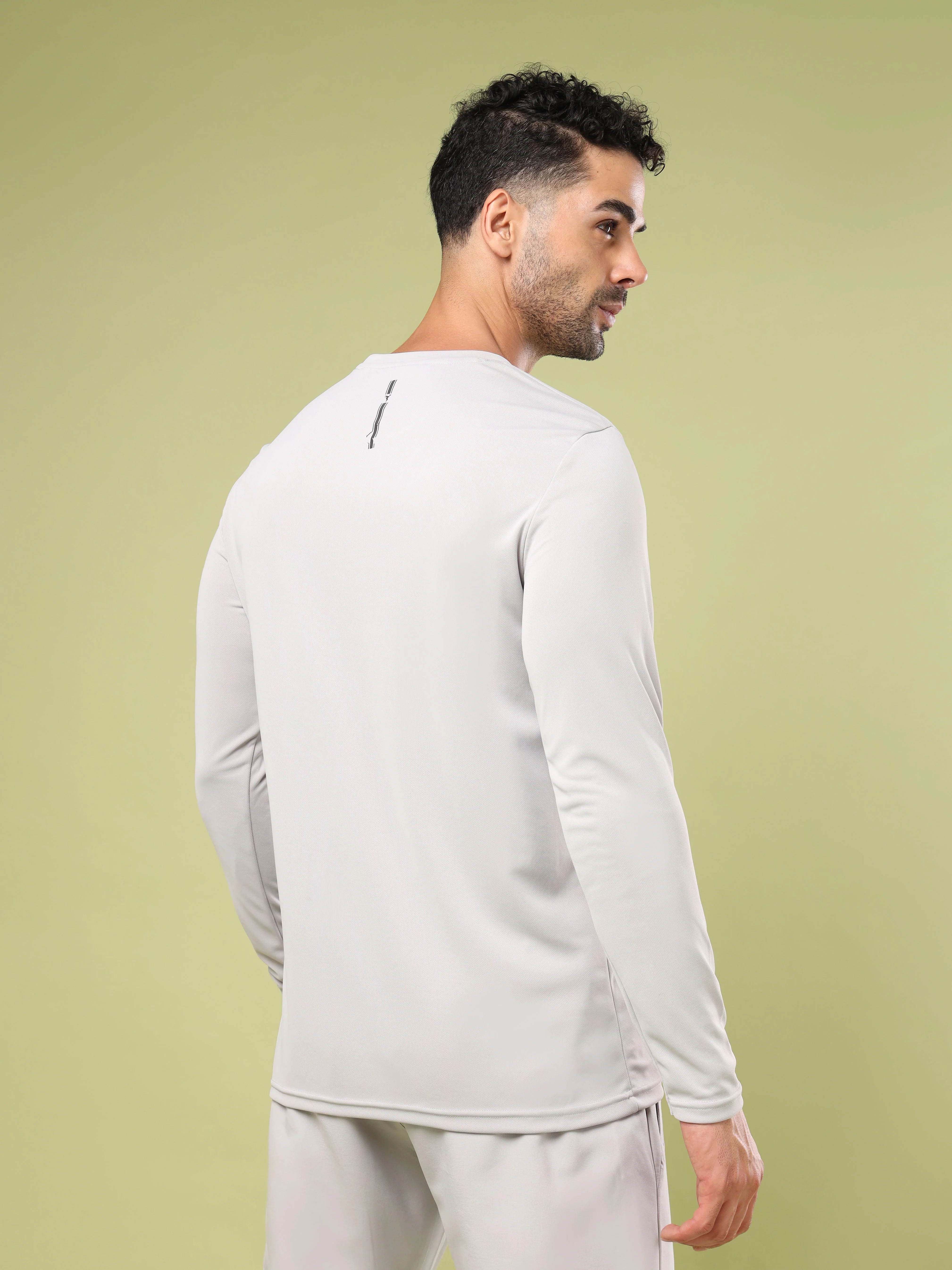 Men Printed Slim Fit Round Neck Sports T-shirt with TECHNO COOL+ - Image 3