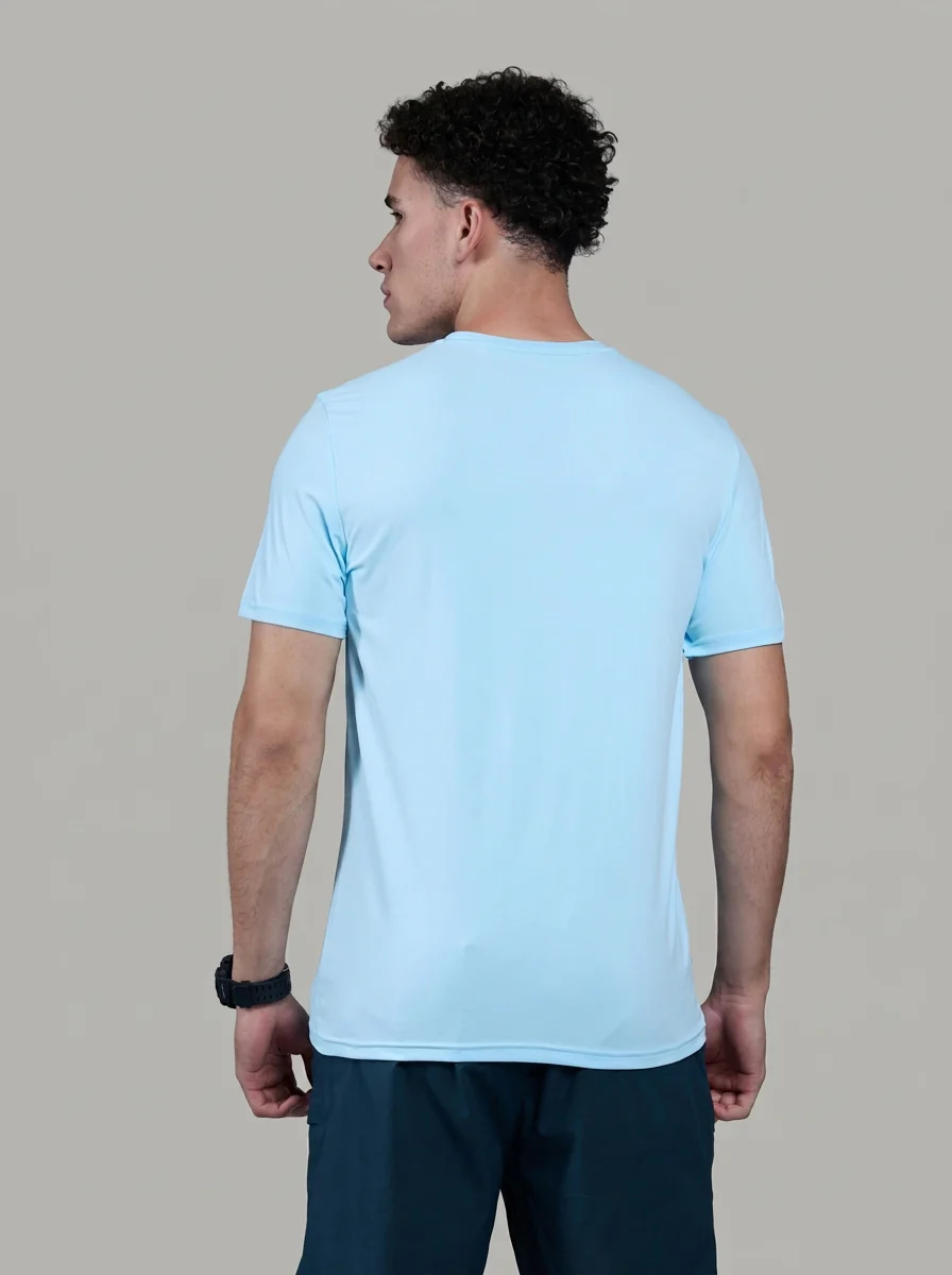 Men Printed Slim Fit Round Neck T-shirt with COTFLEX - Image 3