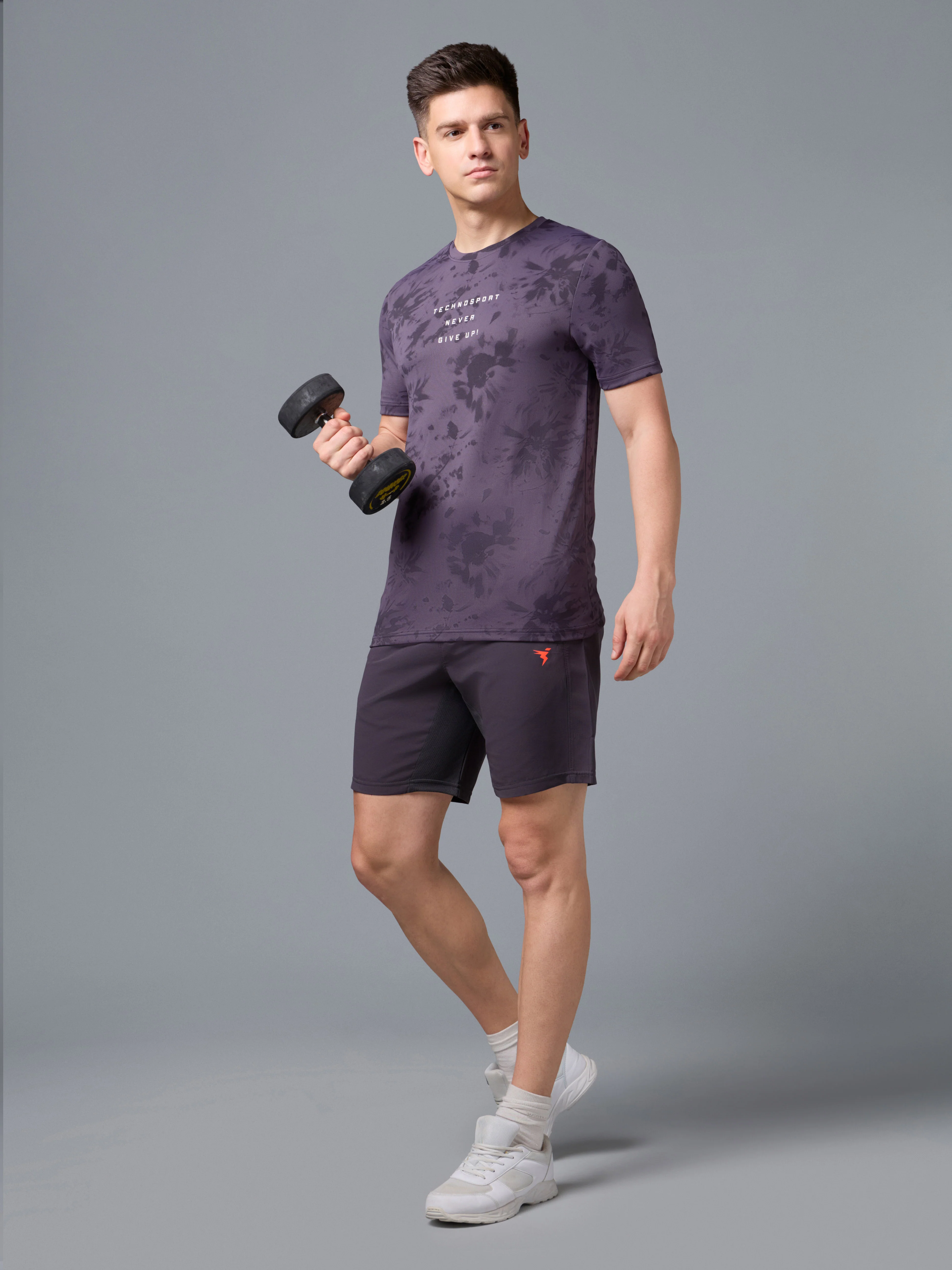 Men Printed Slim Fit Round Neck T-shirt with TECHNOCOOL+ - Image 7