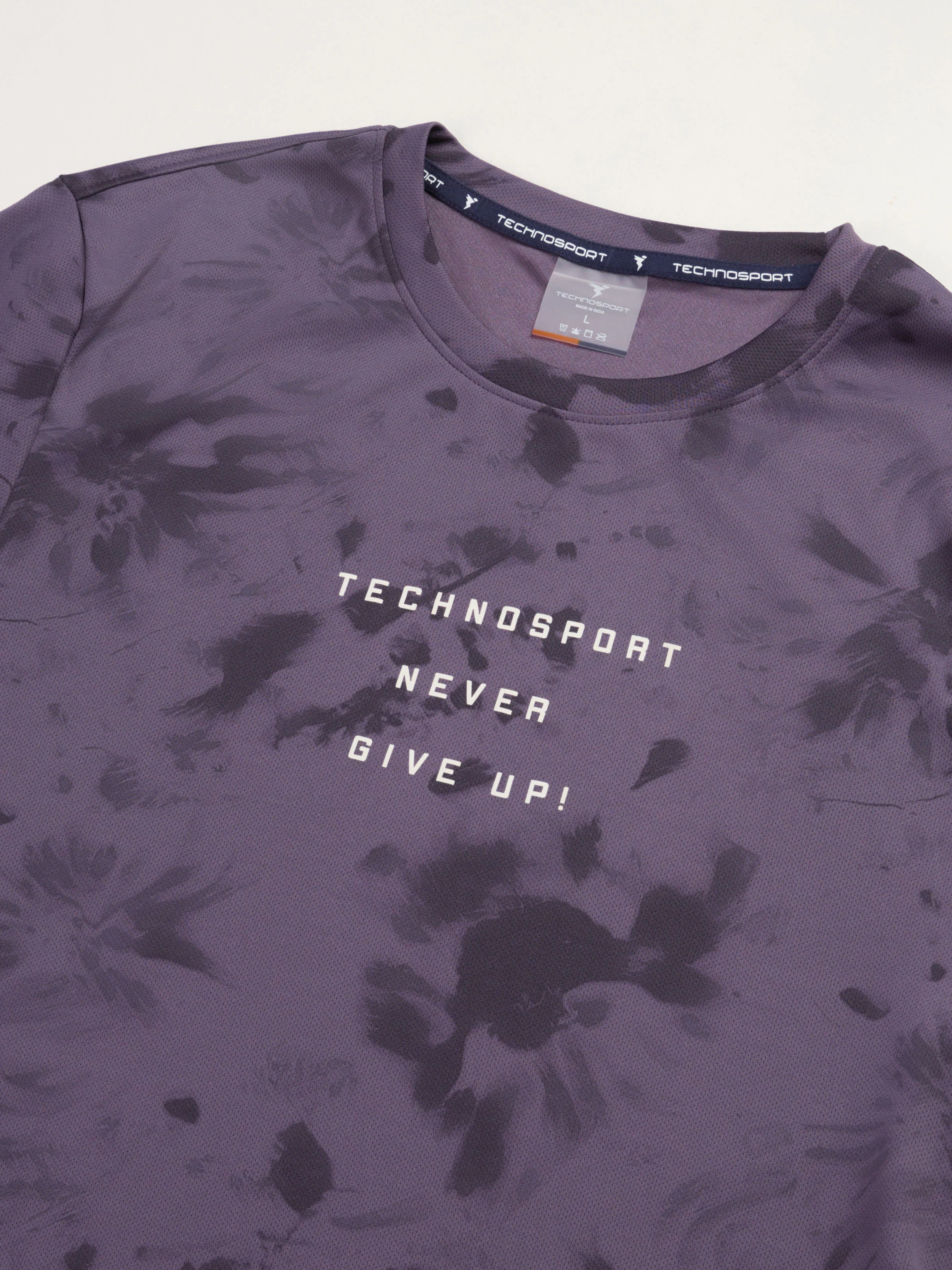 Men Printed Slim Fit Round Neck T-shirt with TECHNOCOOL+ - Image 8