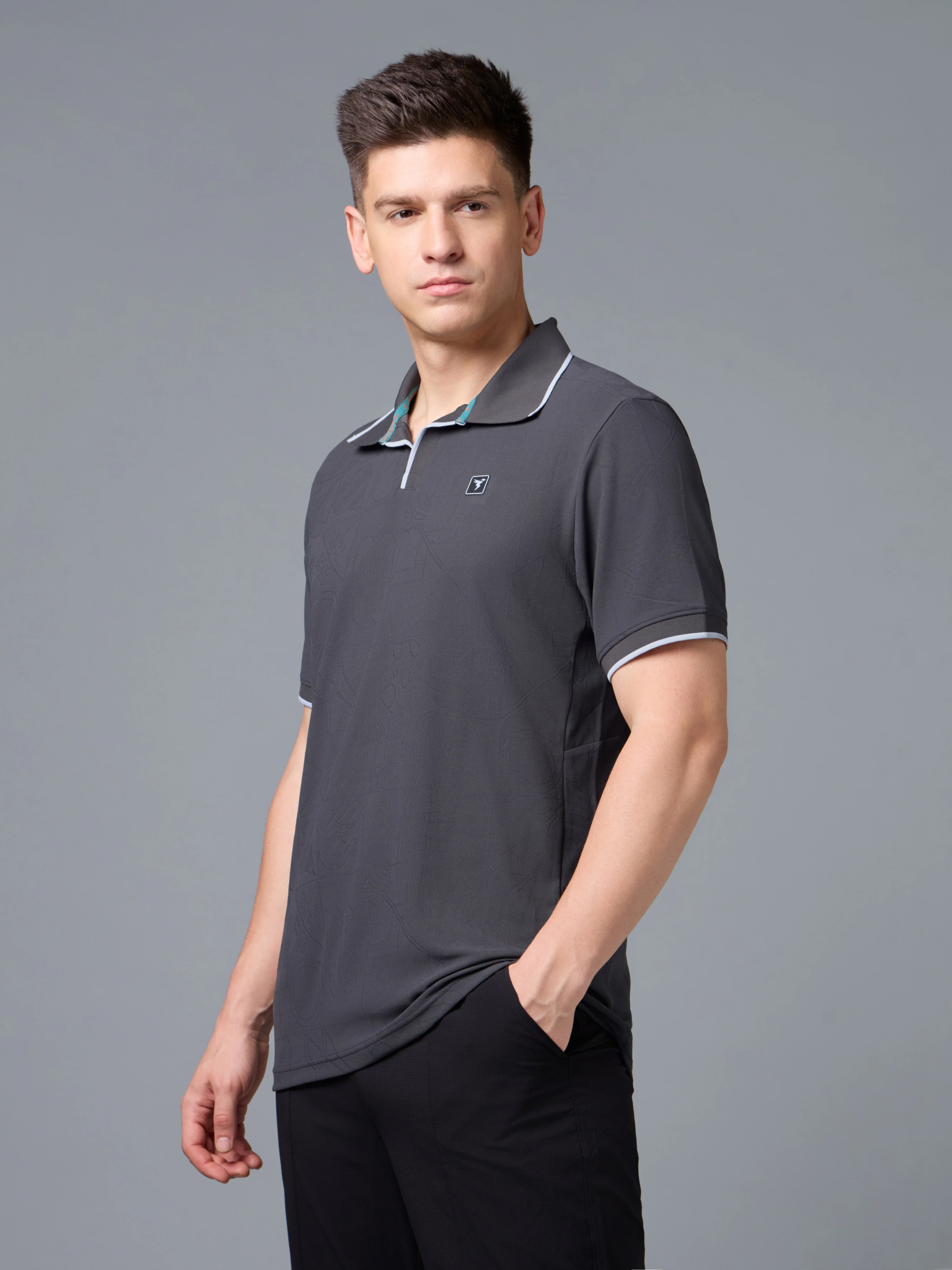 Men Regular Fit Gym T-Shirt with MATPIQ - Image 5