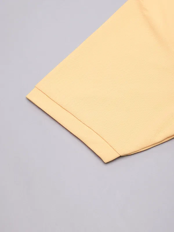 Men Solid Slim Fit Crew Neck T-shirt with MATPIQ - Image 6