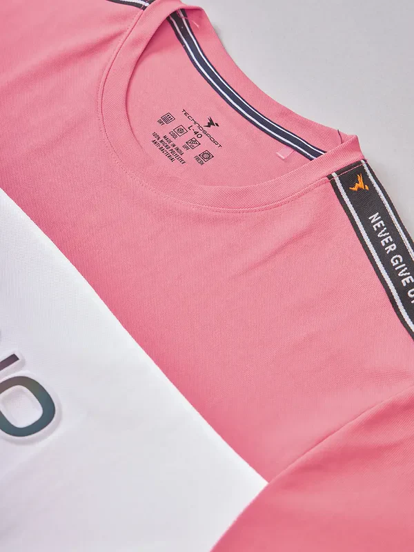 Men Colorblock Slim Fit Crew Neck T-shirt with MATPIQ - Image 8