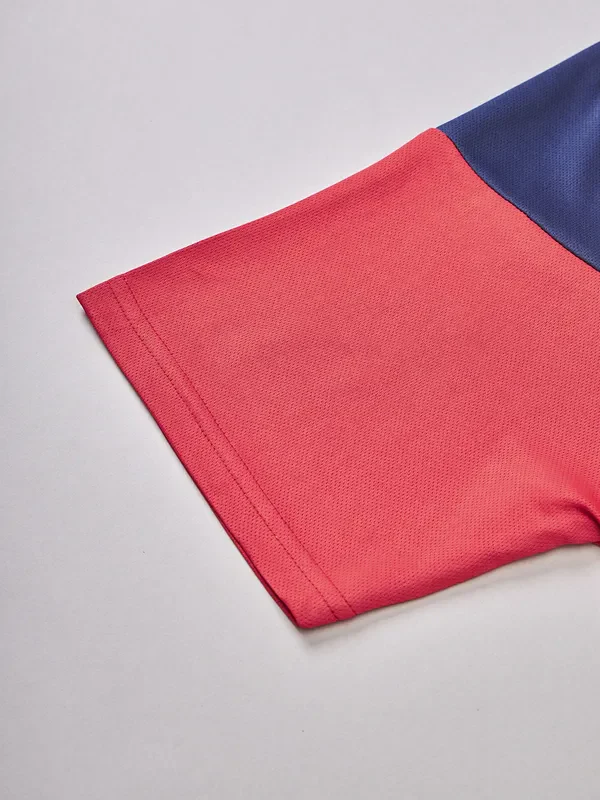 Men Colorblock Slim Fit Crew Neck T-shirt with TECHNO COOL+ - Image 9