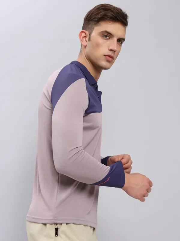 Men Colorblock Slim Fit Polo T-shirt with TECHNO COOL+ - Image 6