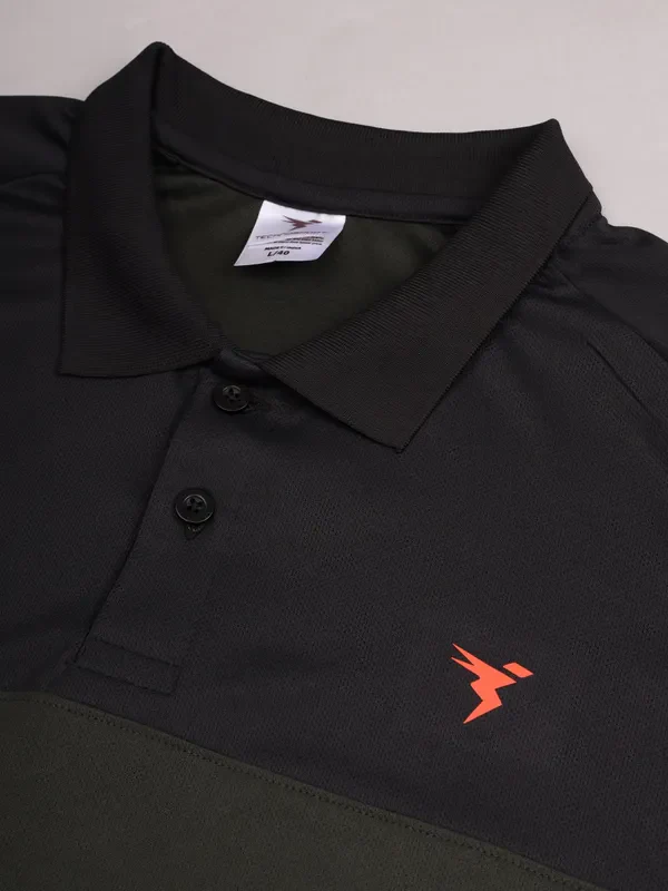 Men Colorblock Slim Fit Polo T-shirt with TECHNO COOL+ - Image 8
