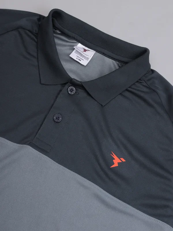 Men Colorblock Slim Fit Polo T-shirt with TECHNO COOL+ - Image 9