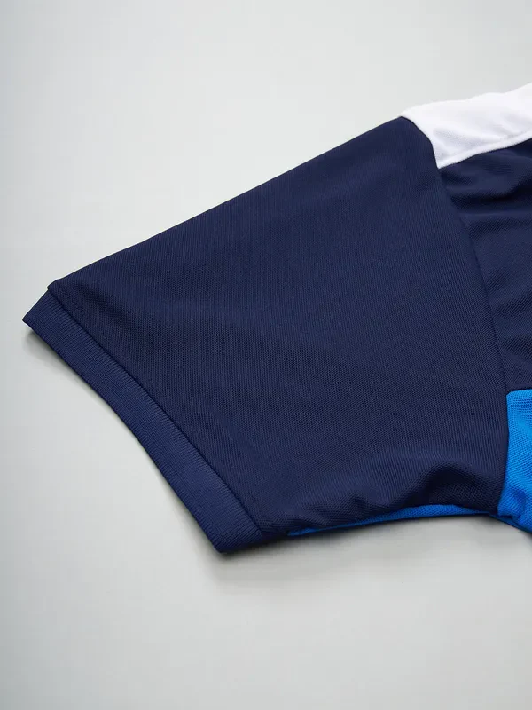 Men Colorblock Slim Fit Polo T-shirt with MATPIQ - Image 8