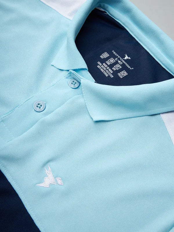 Men Colorblock Slim Fit Polo T-shirt with MATPIQ - Image 6
