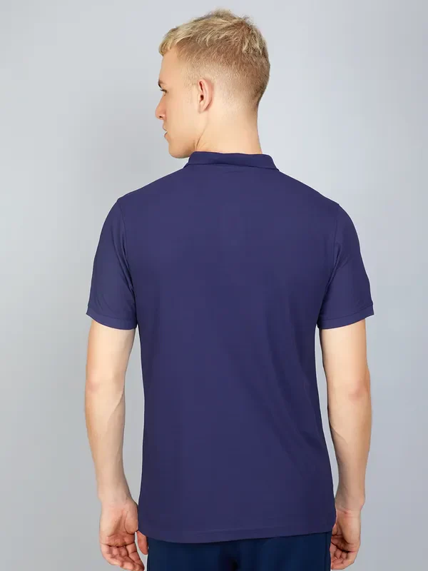 Men Solid Slim Fit Polo T-shirt with MATPIQ - Image 3