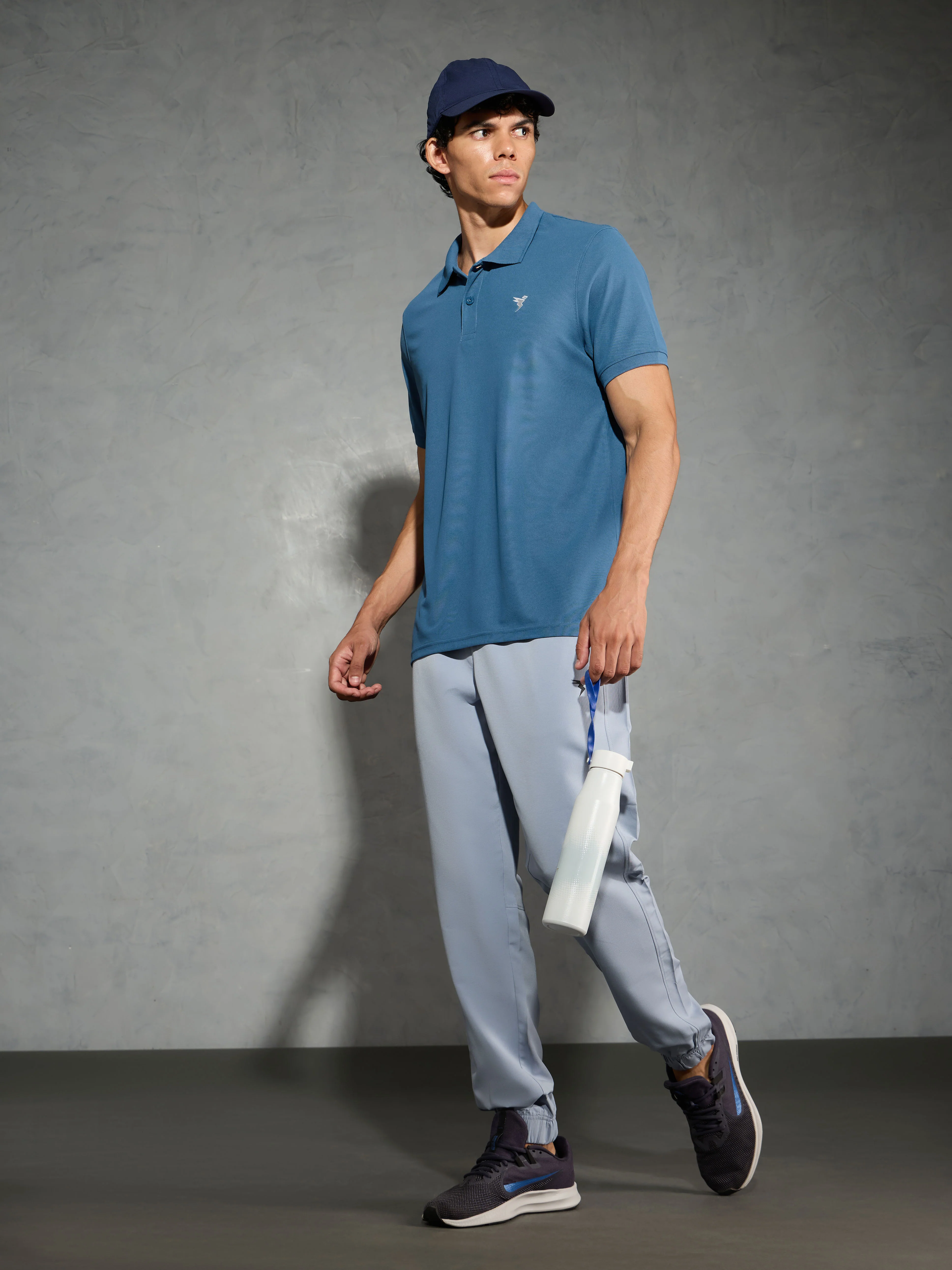 Men Solid Slim Fit Polo T-shirt with MATPIQ - Image 5