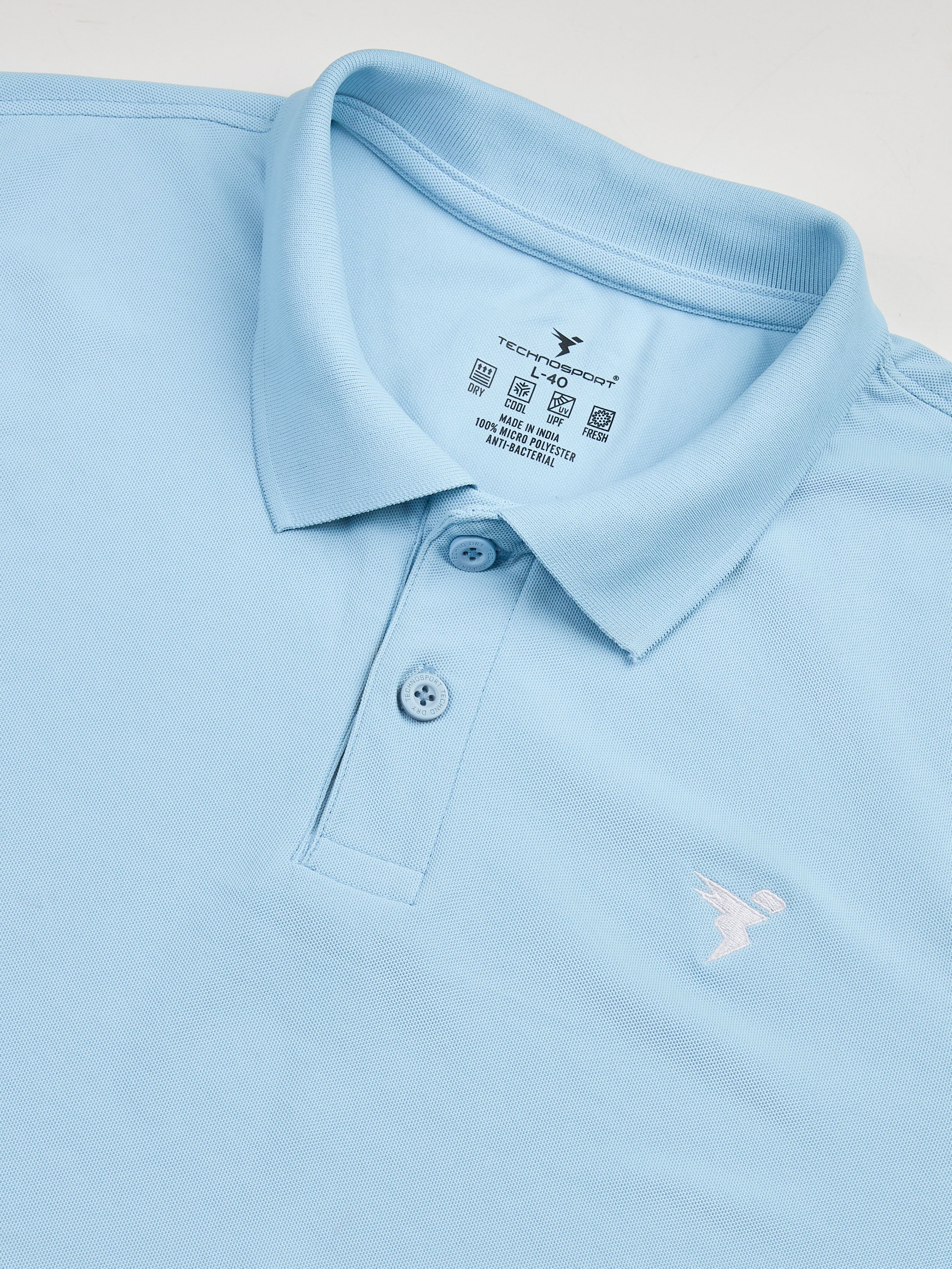 Men Solid Slim Fit Polo T-shirt with MATPIQ - Image 7