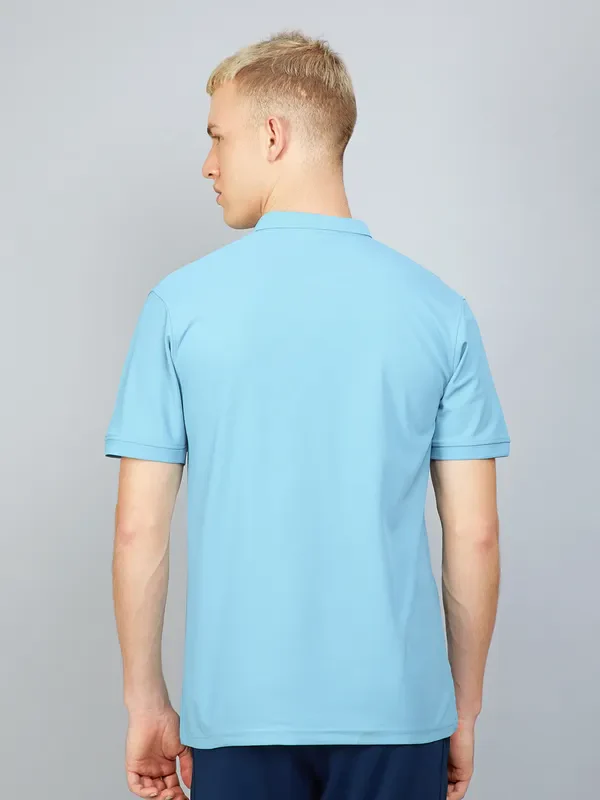 Men Solid Slim Fit Polo T-shirt with MATPIQ - Image 4