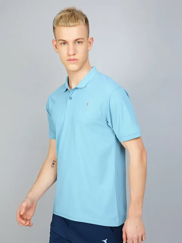 Men Solid Slim Fit Polo T-shirt with MATPIQ - Image 5