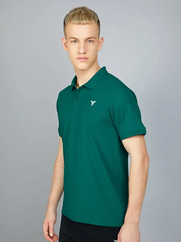 Men Solid Slim Fit Polo T-shirt with MATPIQ - Image 5