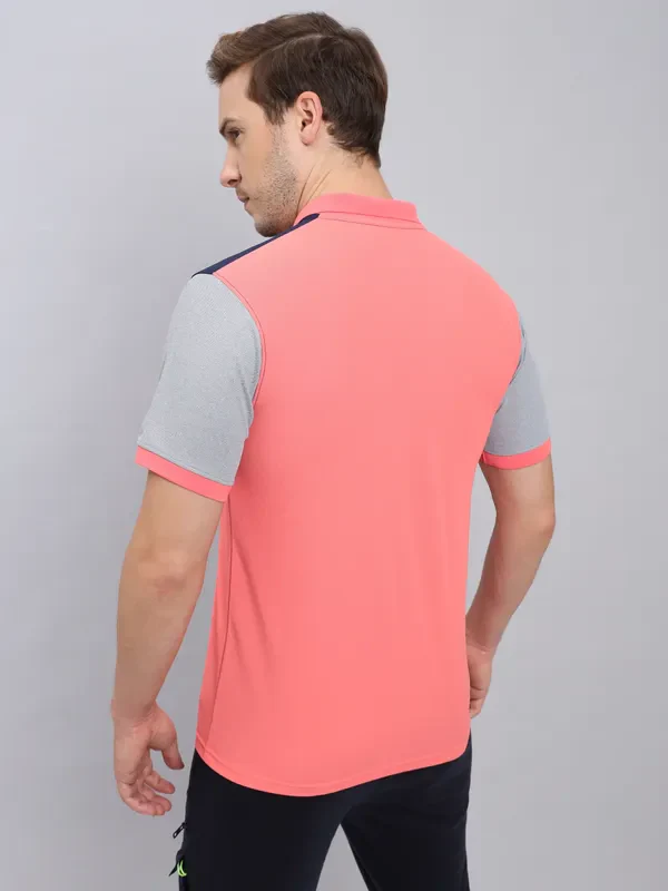 Men Colorblock Slim Fit Polo T-shirt with MATPIQ - Image 5