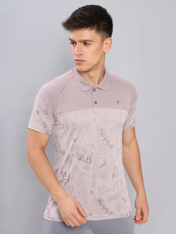 Men Jacquard Slim Fit Polo T-shirt with TECHNO COOL+