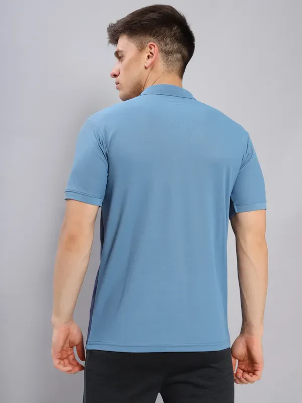 Men Colorblock Slim Fit Polo T-shirt with MATPIQ - Image 6