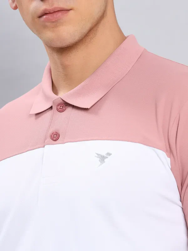 Men Colorblock Slim Fit Polo T-shirt with MATPIQ - Image 7