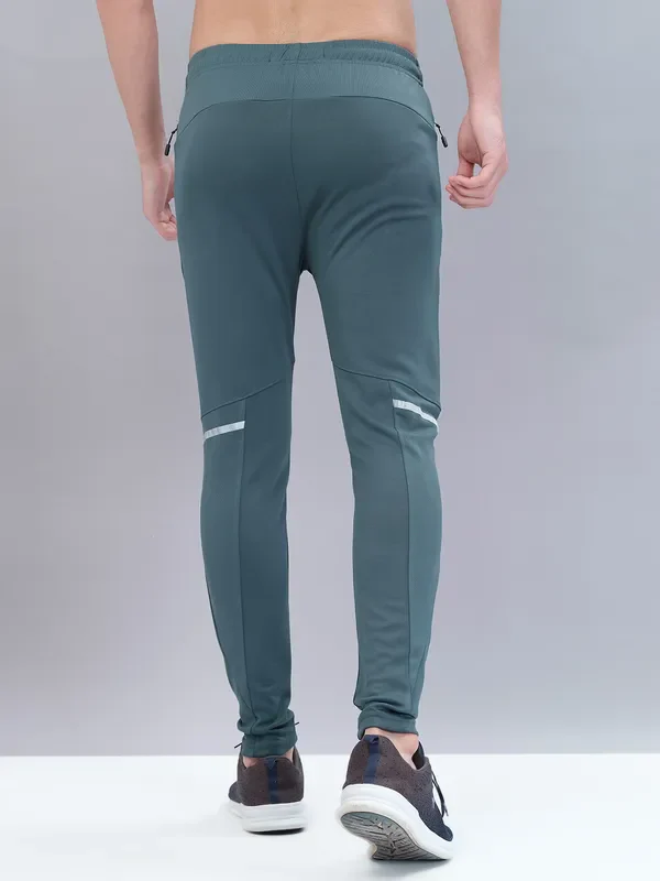 Men Solid Slim Fit Trackpants with TECHNO DRY - Image 4