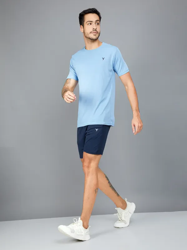 Men Solid Slim Fit Shorts with TECHNO DRY - Image 2