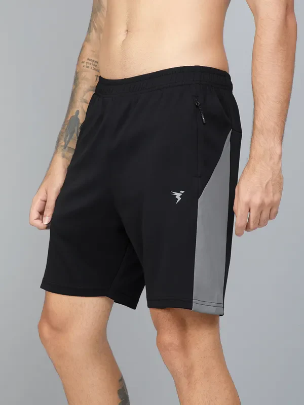 Men Colorblock Slim Fit Shorts with TECHNO DRY - Image 5