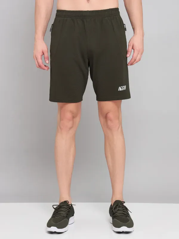 Men Solid Slim Fit Shorts with MATPIQ - Image 5