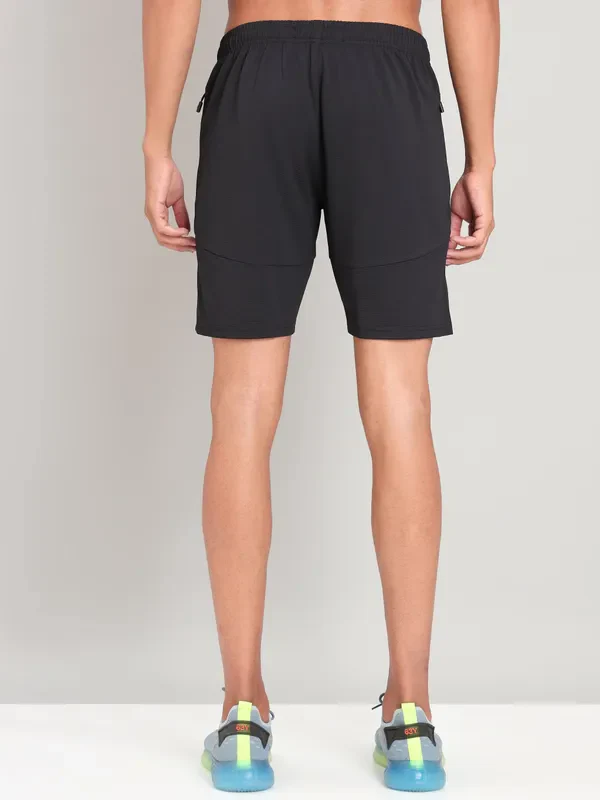Men Solid Slim Fit Shorts with MATPIQ - Image 3