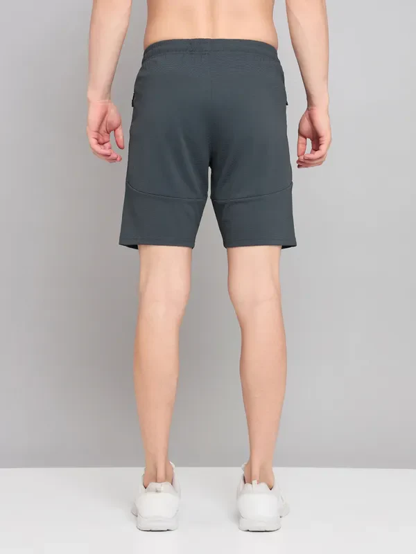 Men Solid Slim Fit Shorts with MATPIQ - Image 4