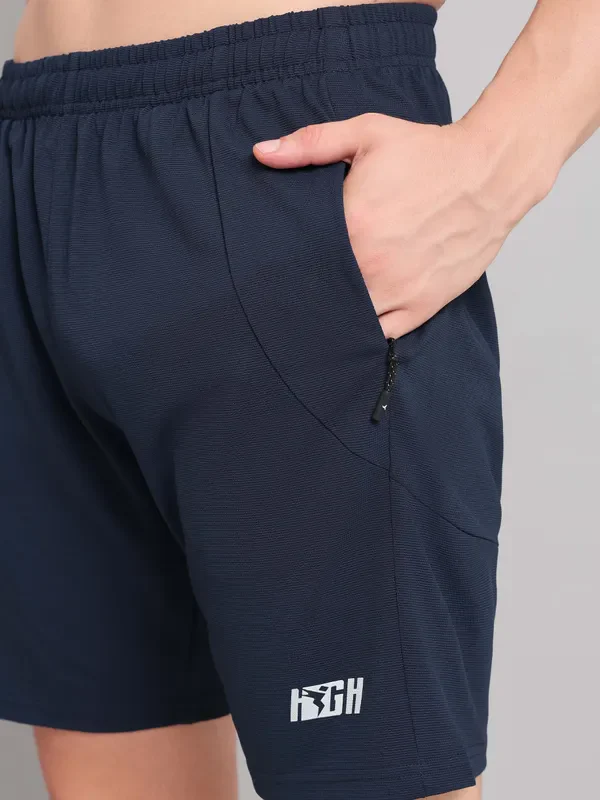 Men Solid Slim Fit Shorts with MATPIQ - Image 6