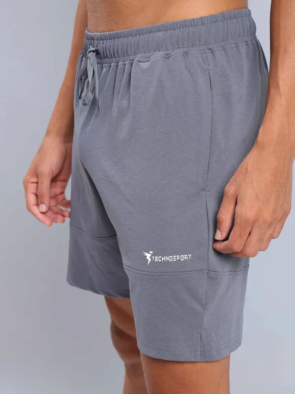 Men Solid Relax Fit Shorts with ELASTO LITE - Image 9