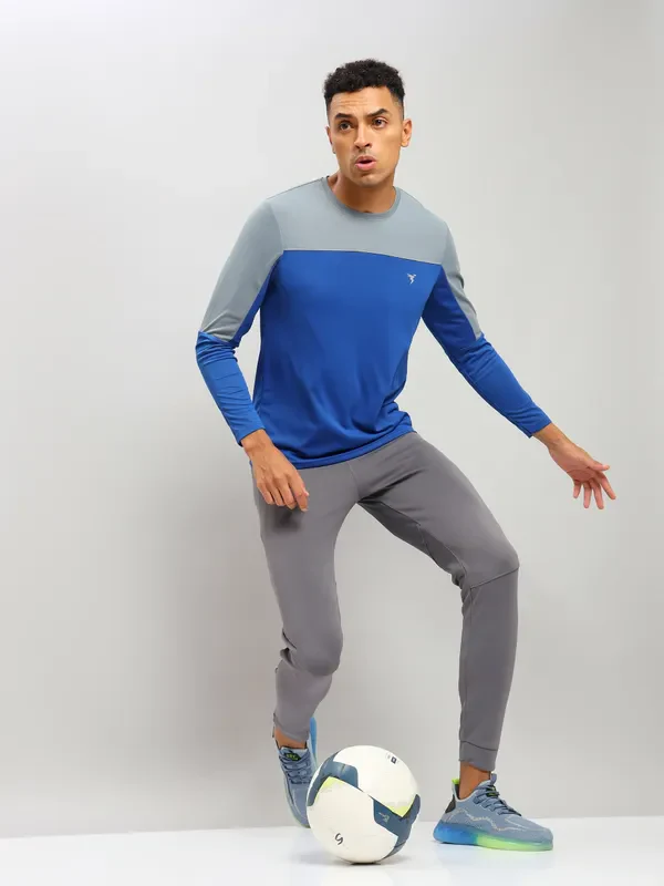 Men Solid Slim Fit Trackpants with TECHNO DRY - Image 2