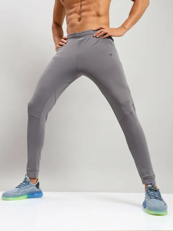 Men Solid Slim Fit Trackpants with TECHNO DRY - Image 7
