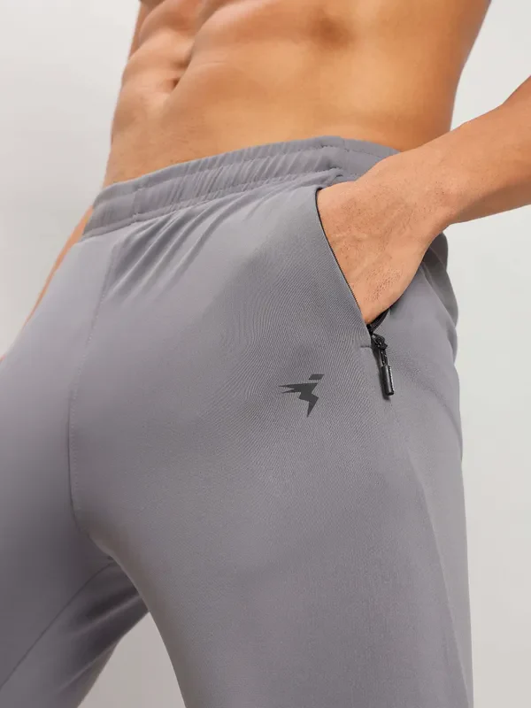 Men Solid Slim Fit Trackpants with TECHNO DRY - Image 9