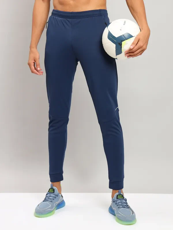 Men Solid Slim Fit Trackpants with TECHNO DRY
