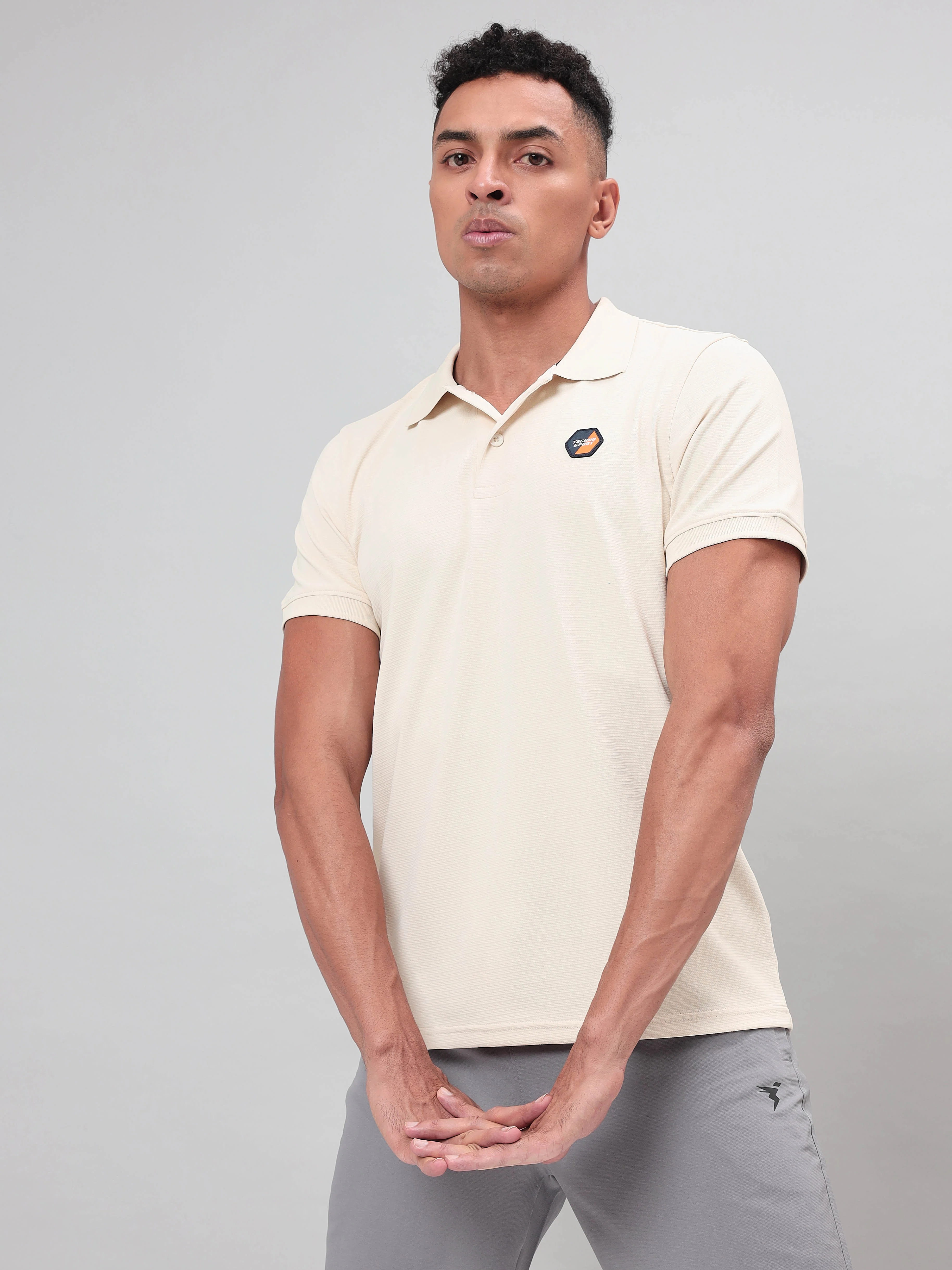 Men Self Design Slim Fit Polo T-shirt with MATPIQ (Pack of 2) - Image 6