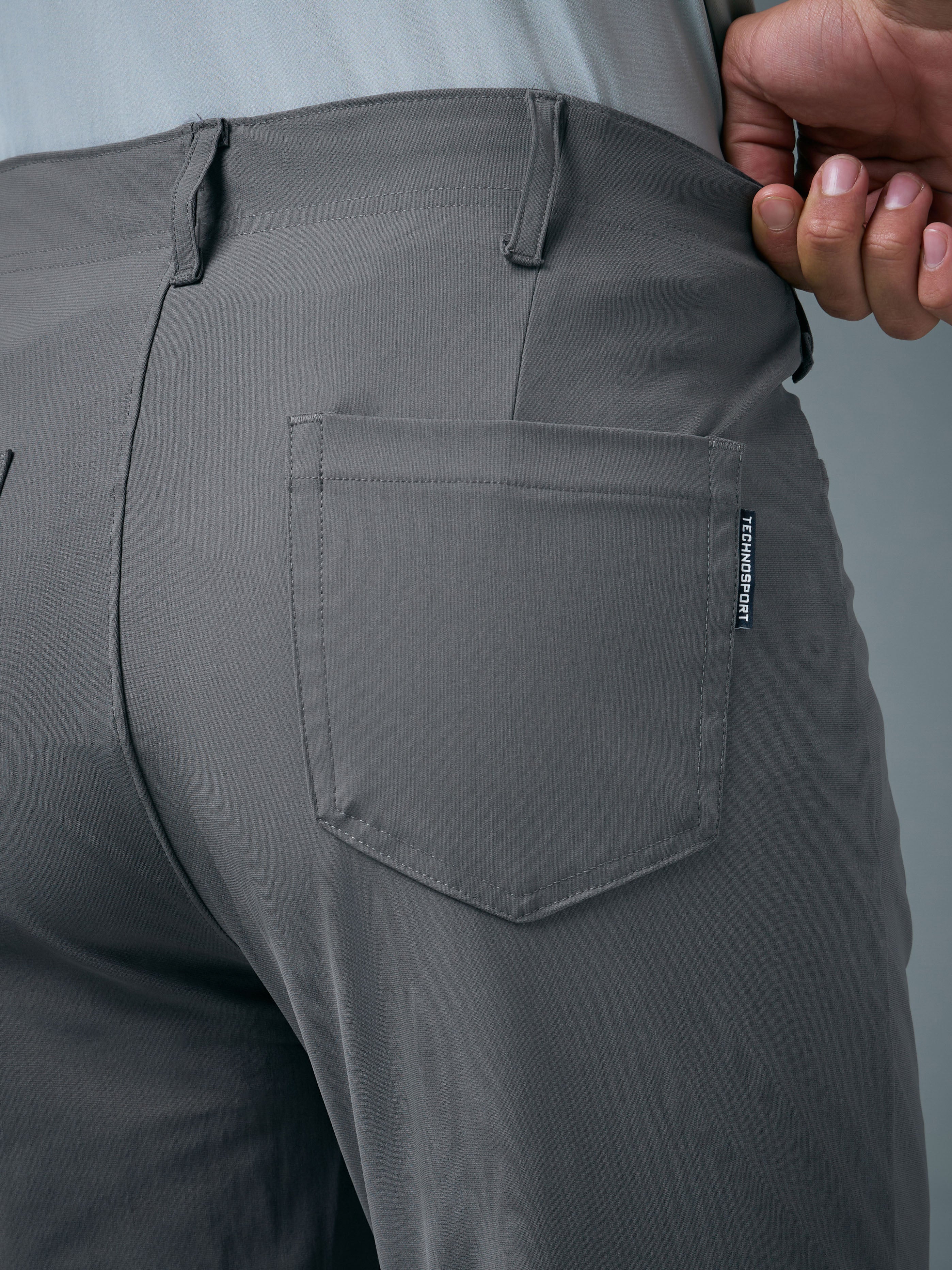 Men Semi-Formal Solid Straight Fit Trousers Pants with DURACOOL+ - Image 7