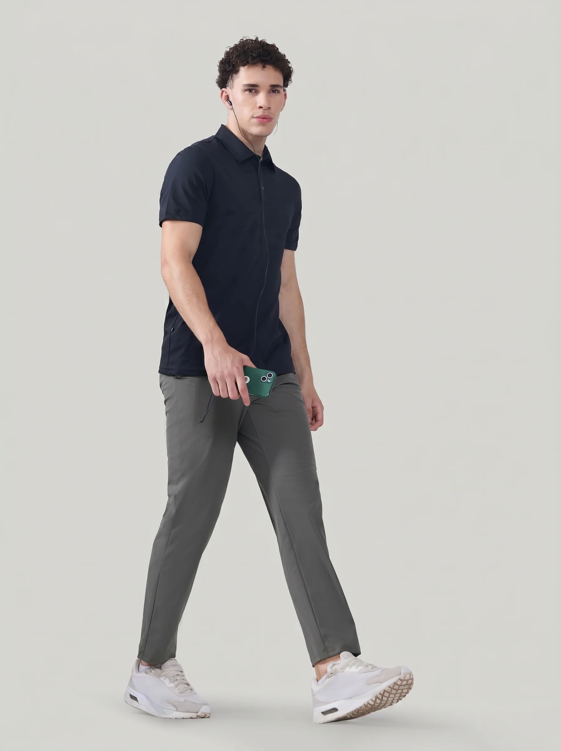 Men Semi-Formal Solid Straight Fit Trousers Pants with DURACOOL+ - Image 6