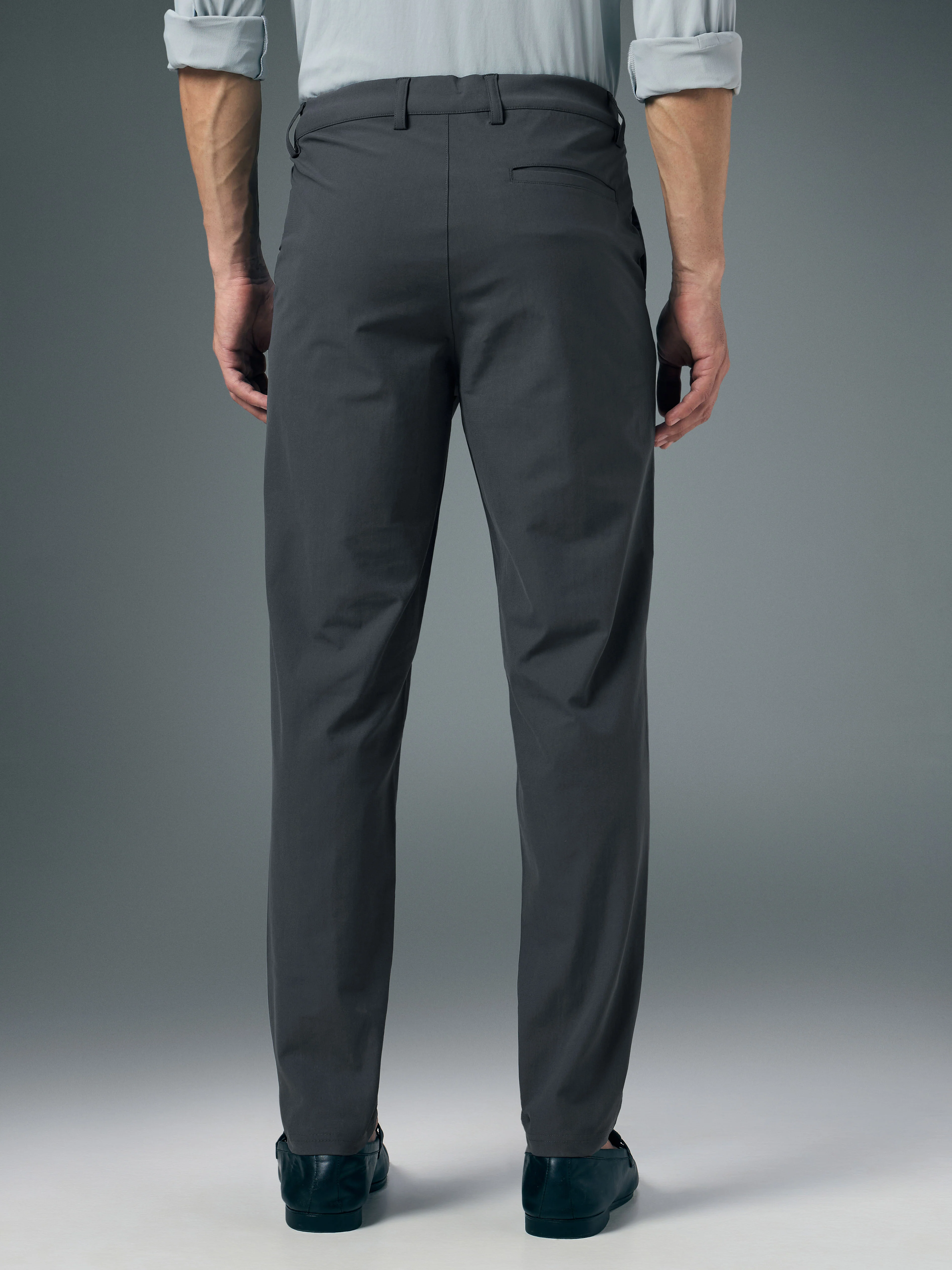 Men Semi-Formal Solid Straight Fit Trousers Pants with DURACOOL+ - Image 3