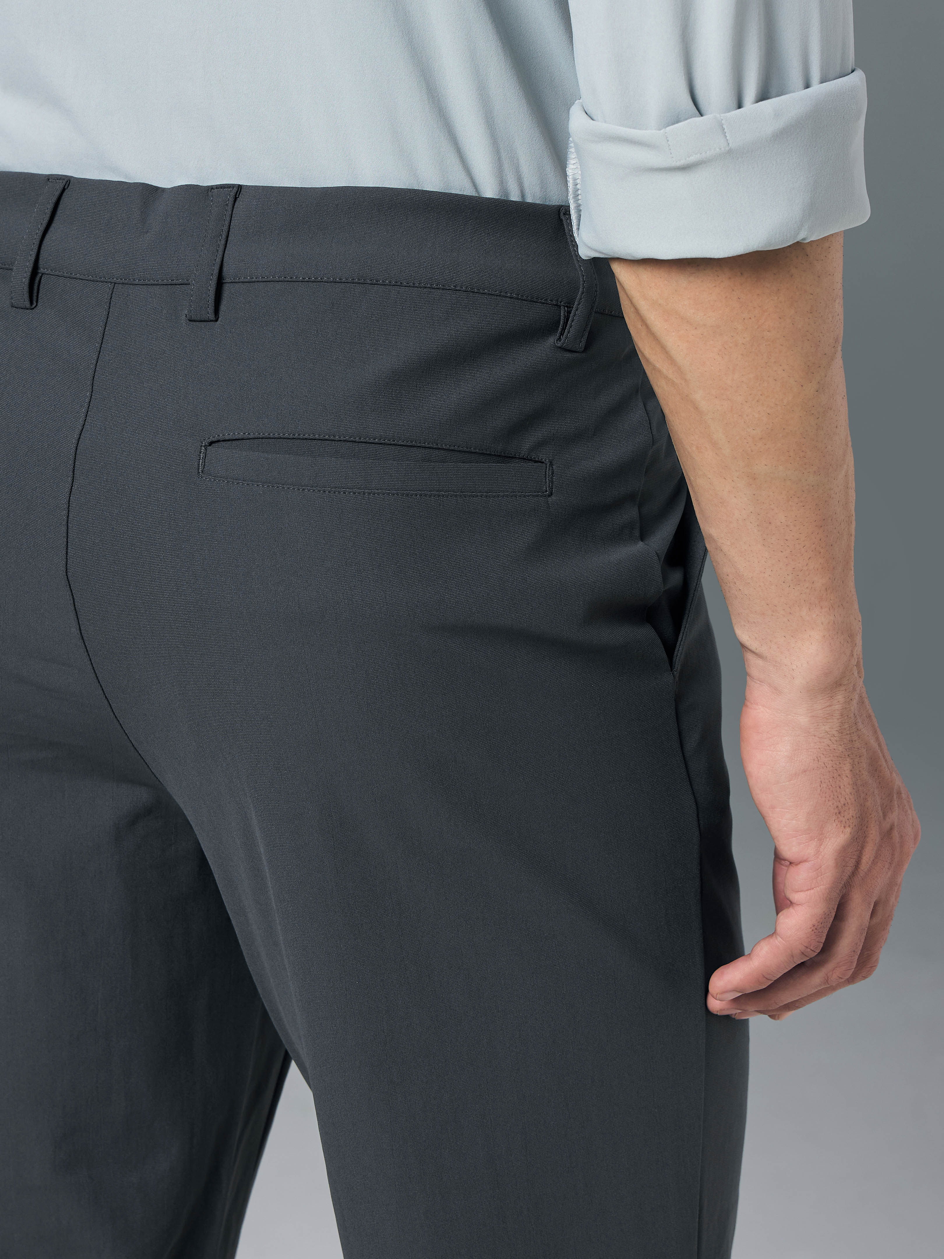 Men Semi-Formal Solid Straight Fit Trousers Pants with DURACOOL+ - Image 7