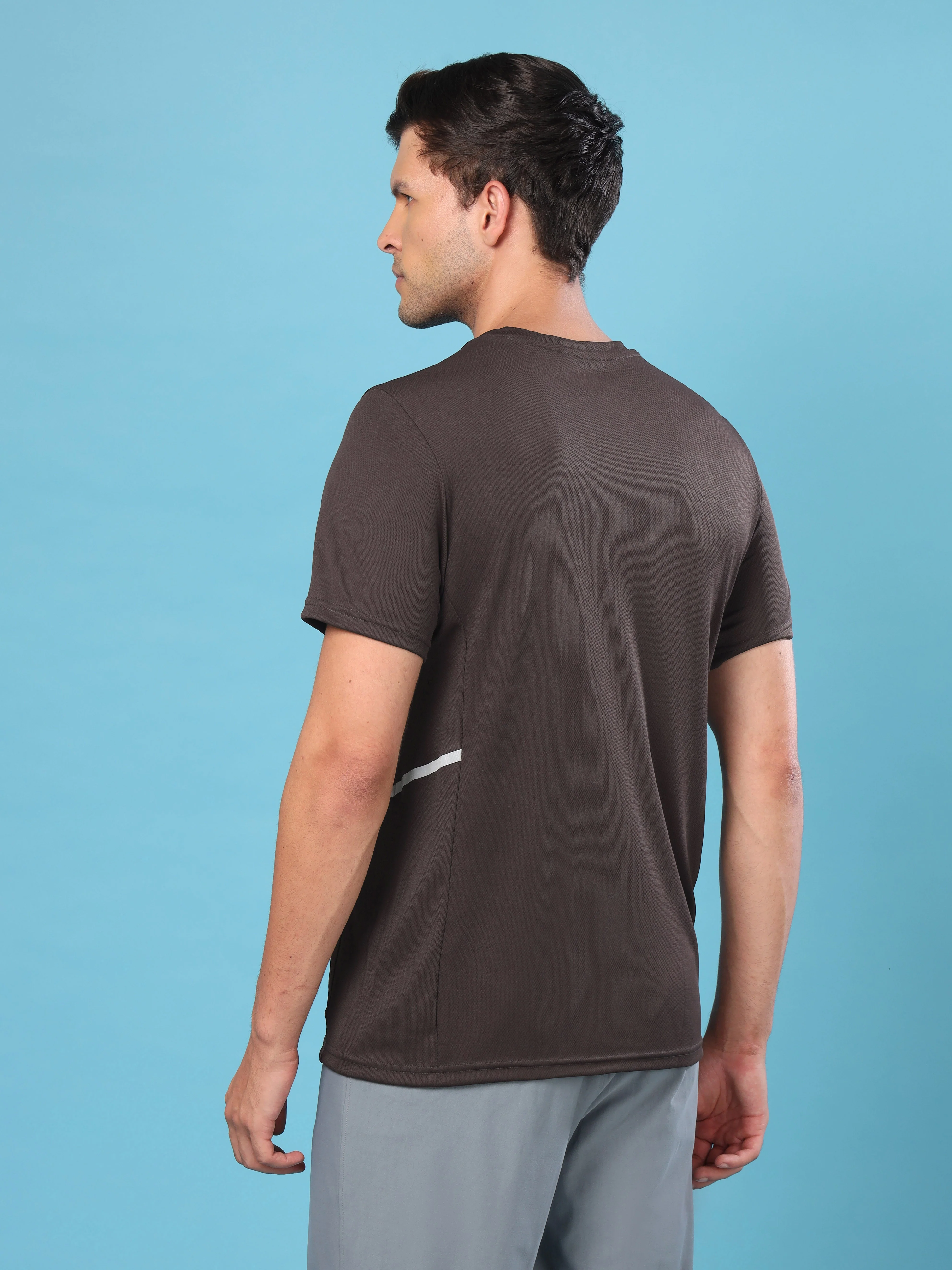 Men Slim Fit Crew Neck T-shirt with DOUBLE COOL - Image 2
