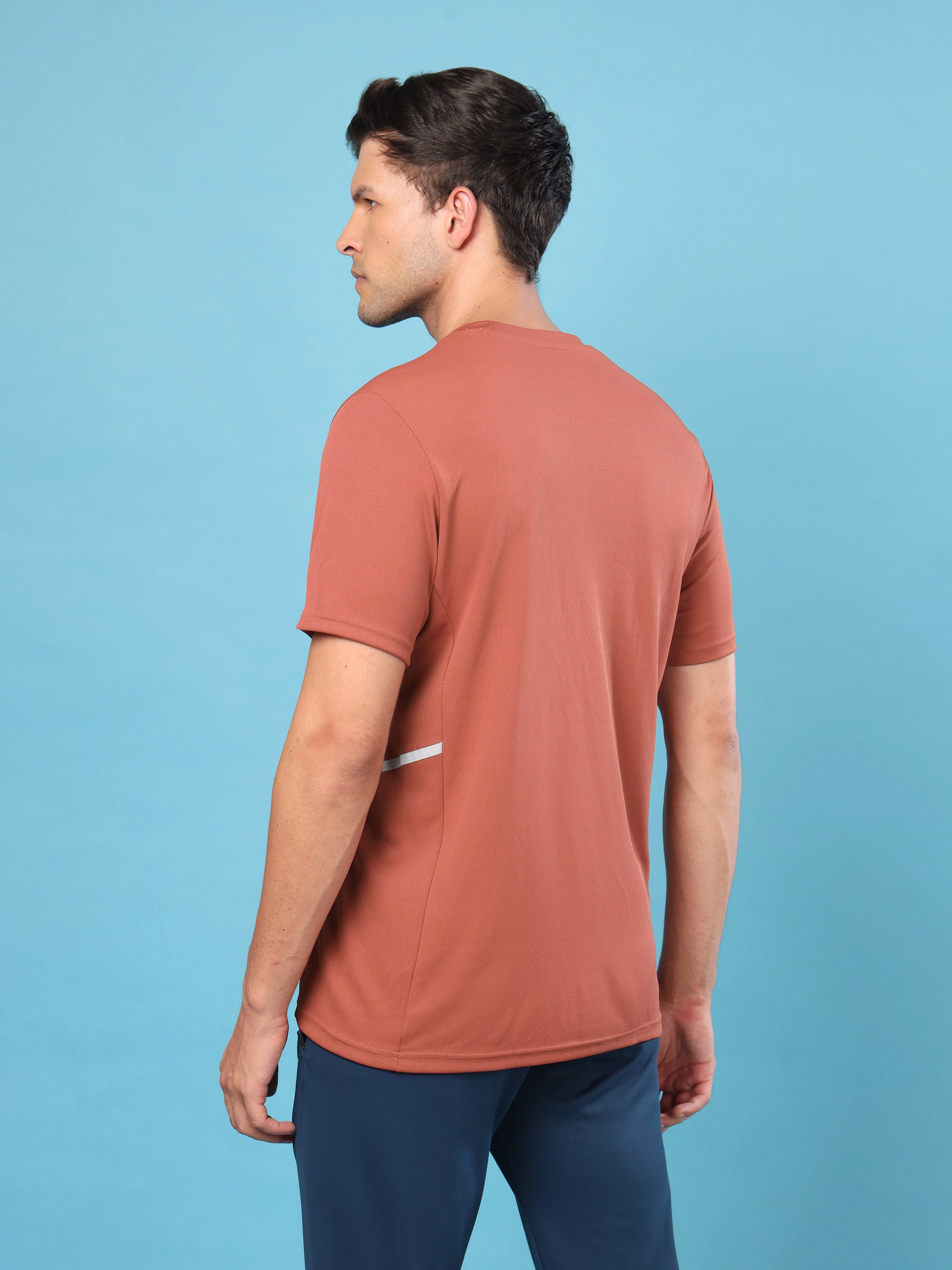Men Slim Fit Crew Neck T-shirt with DOUBLE COOL - Image 2