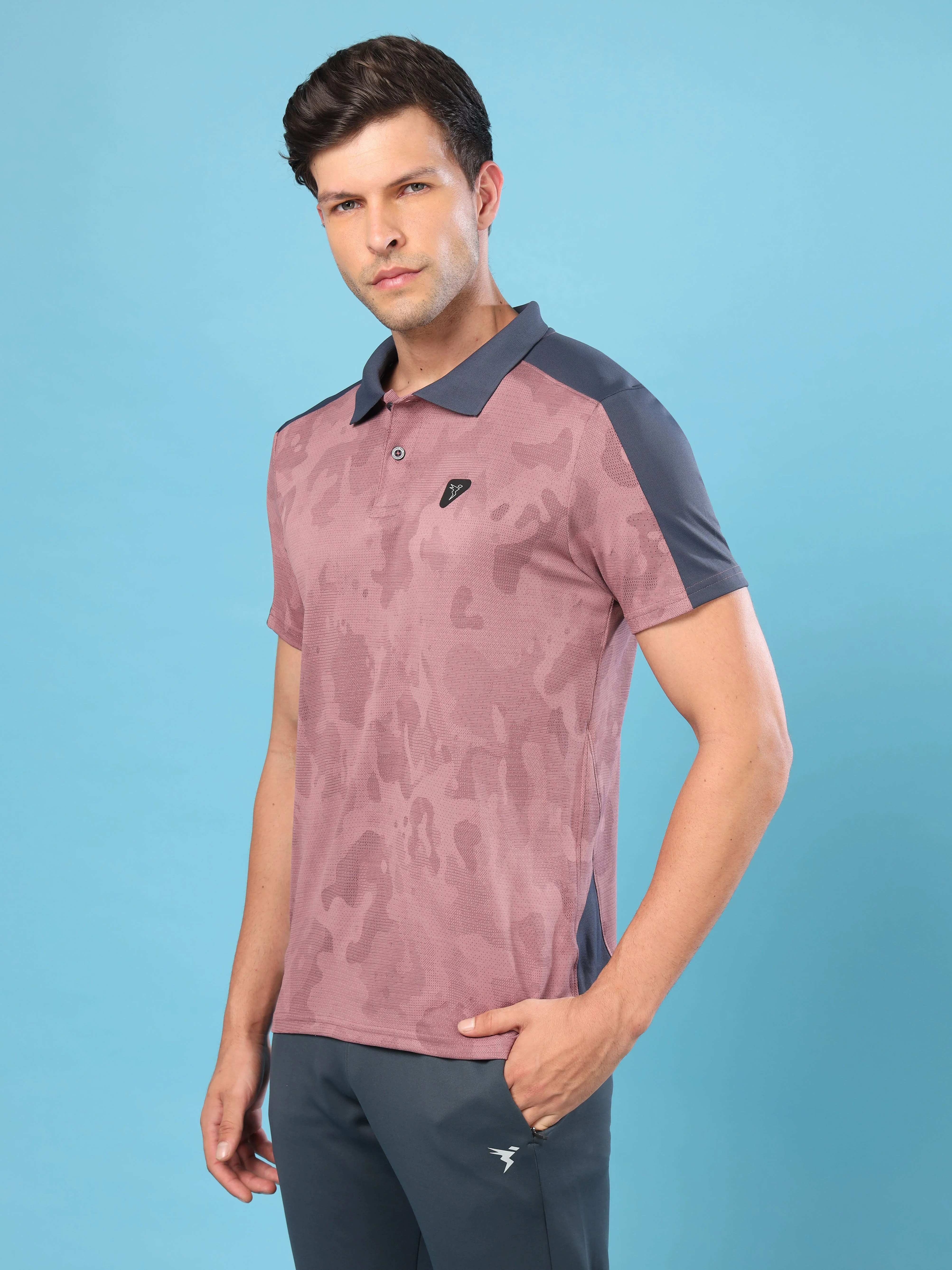 Men Slim Polo Neck T-shirt with DOUBLECOOL - Image 3