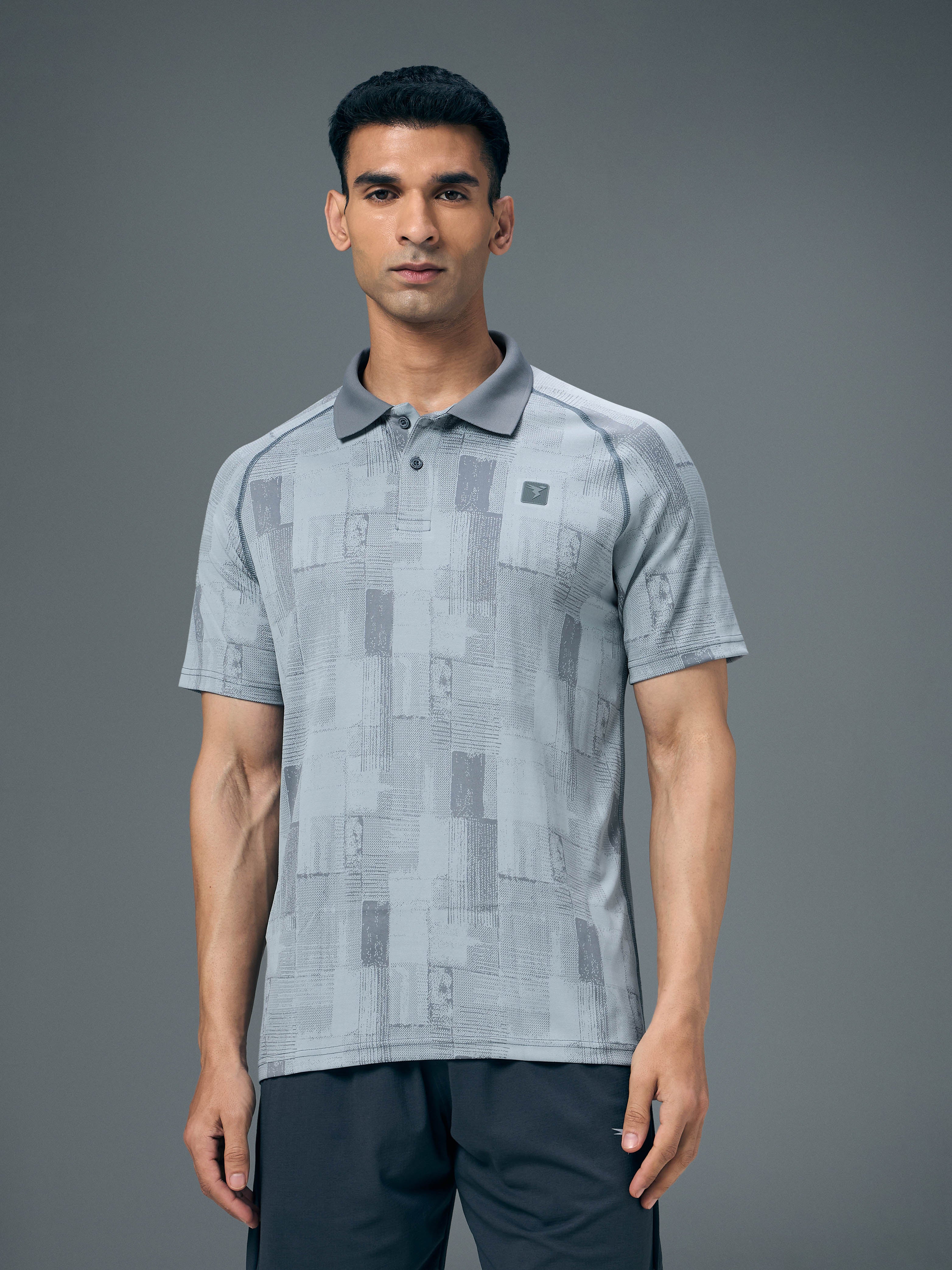 Men Slim Polo Neck T-shirt with DOUBLECOOL - Image 2